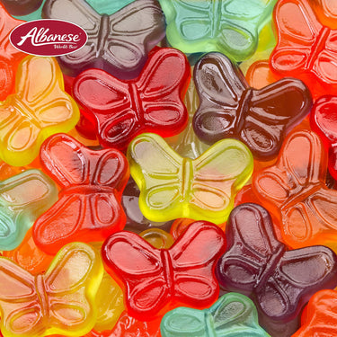 Albanese World's  Best Mini Gummi Butterflies, 7.5oz Bag of Candy (Pack of 12), Great Easter Basket Stuffers